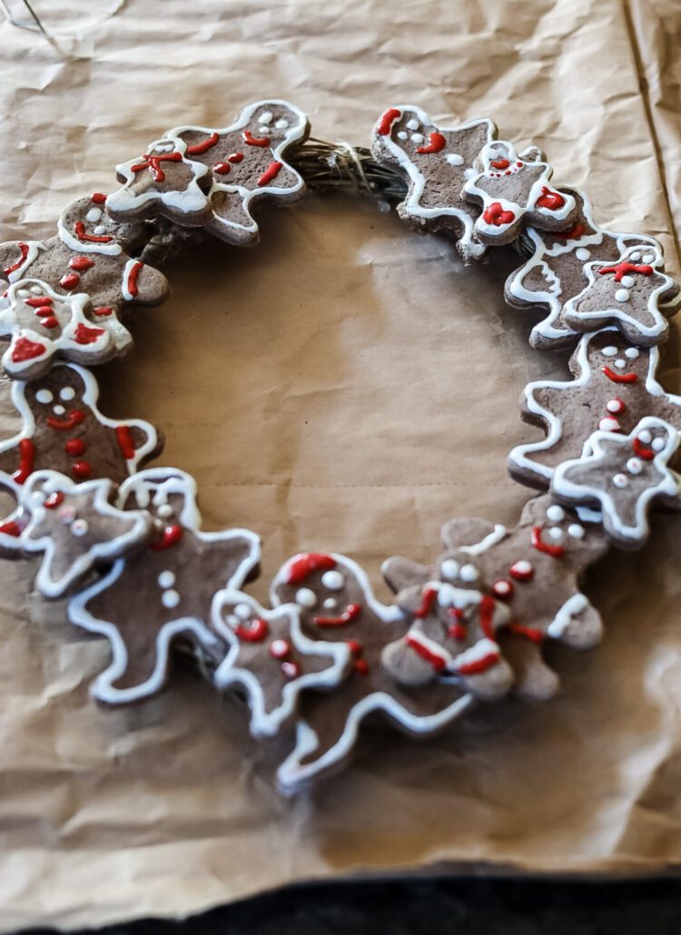 gingerbread man wreath