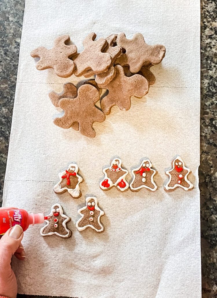making a salt dough wreath