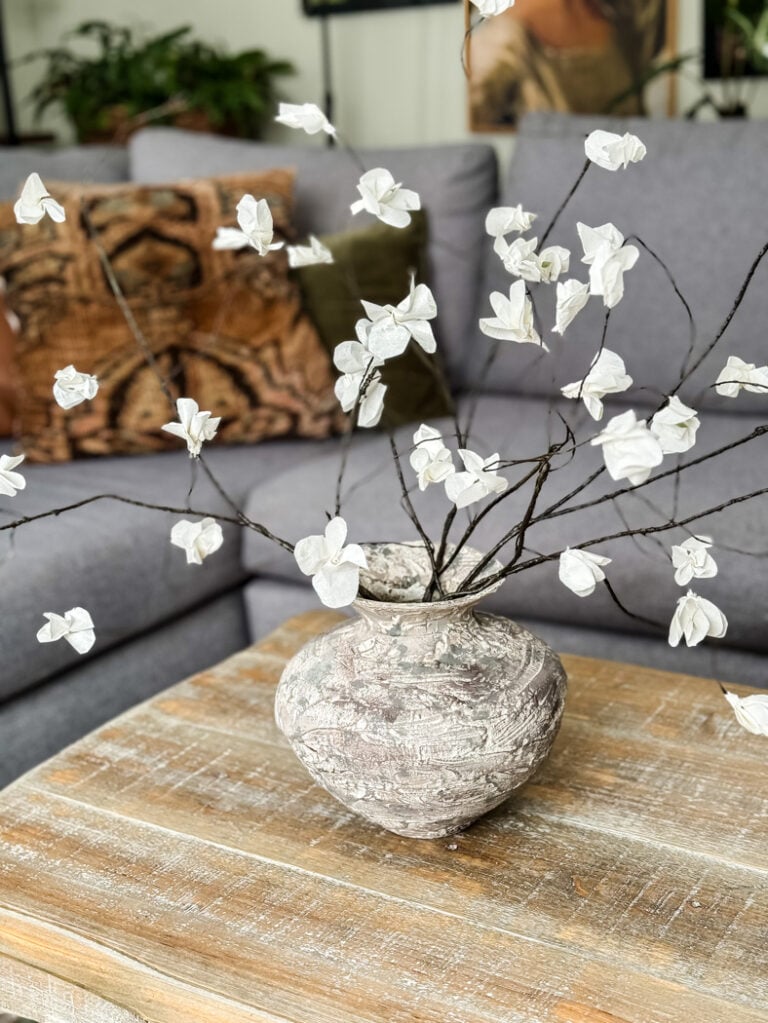vase of spring branches