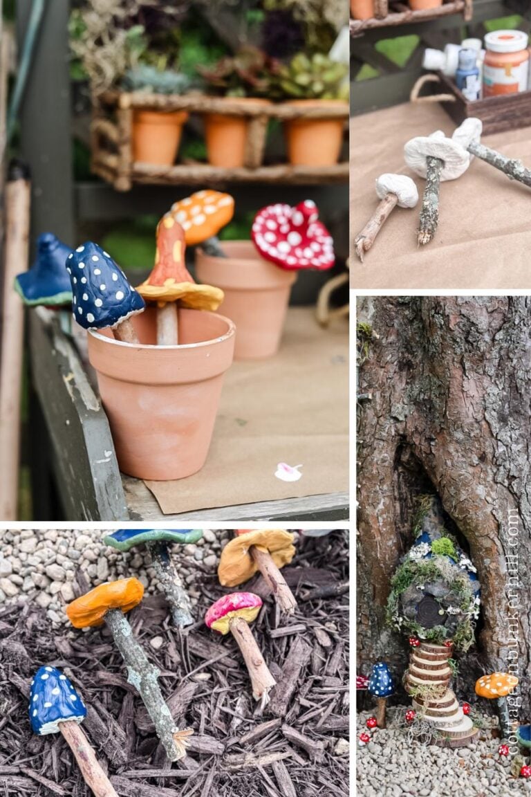 DIY Air-Dry Clay Mushrooms for Fairy Gardens (No Fancy Tools!)