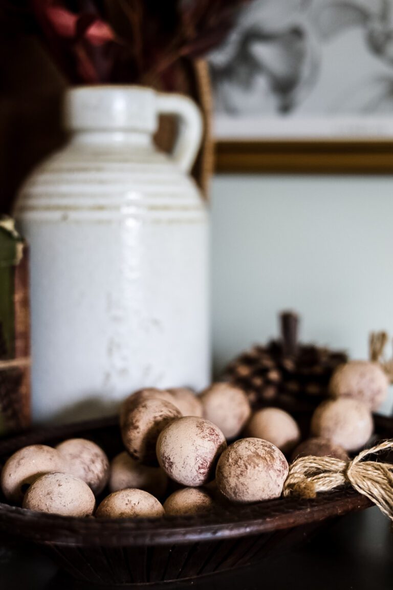 WHite Jug and Bead garland