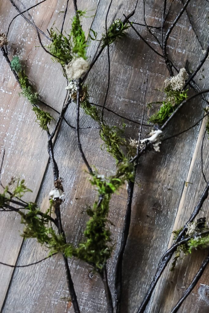 diy moss branches