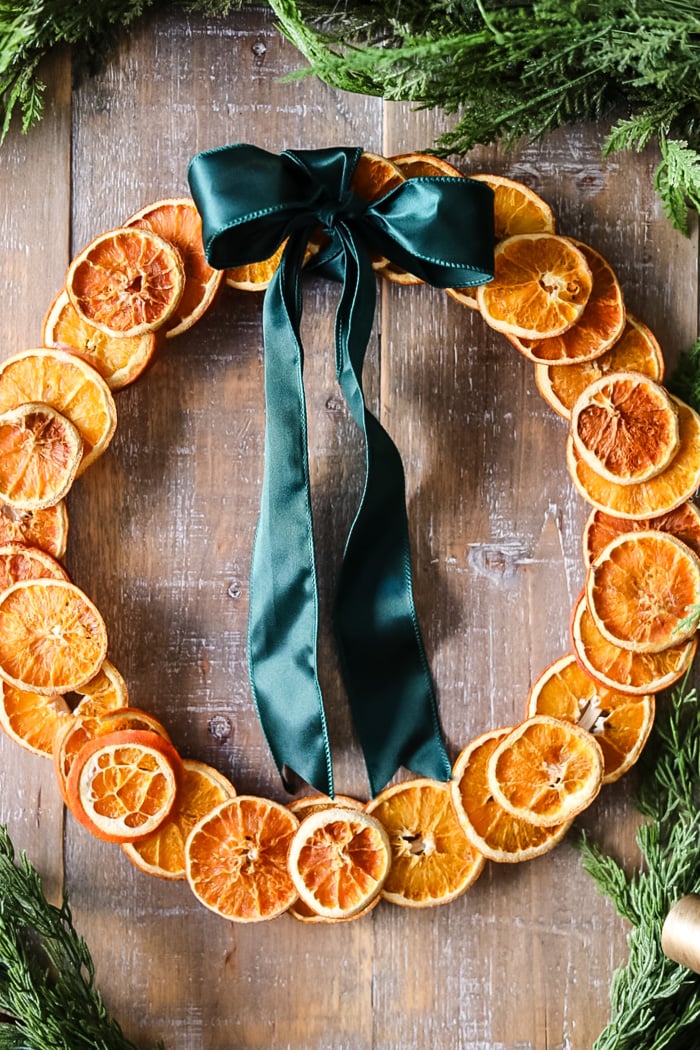 dried orange slice wreath