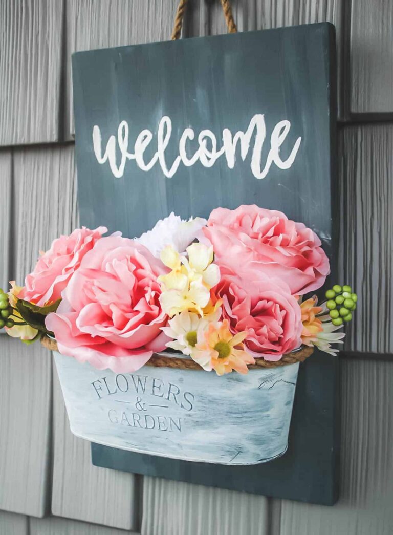 How To Make A Welcome Sign Wall Planter