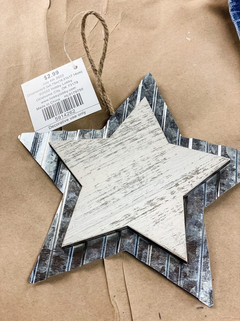 metal and white star