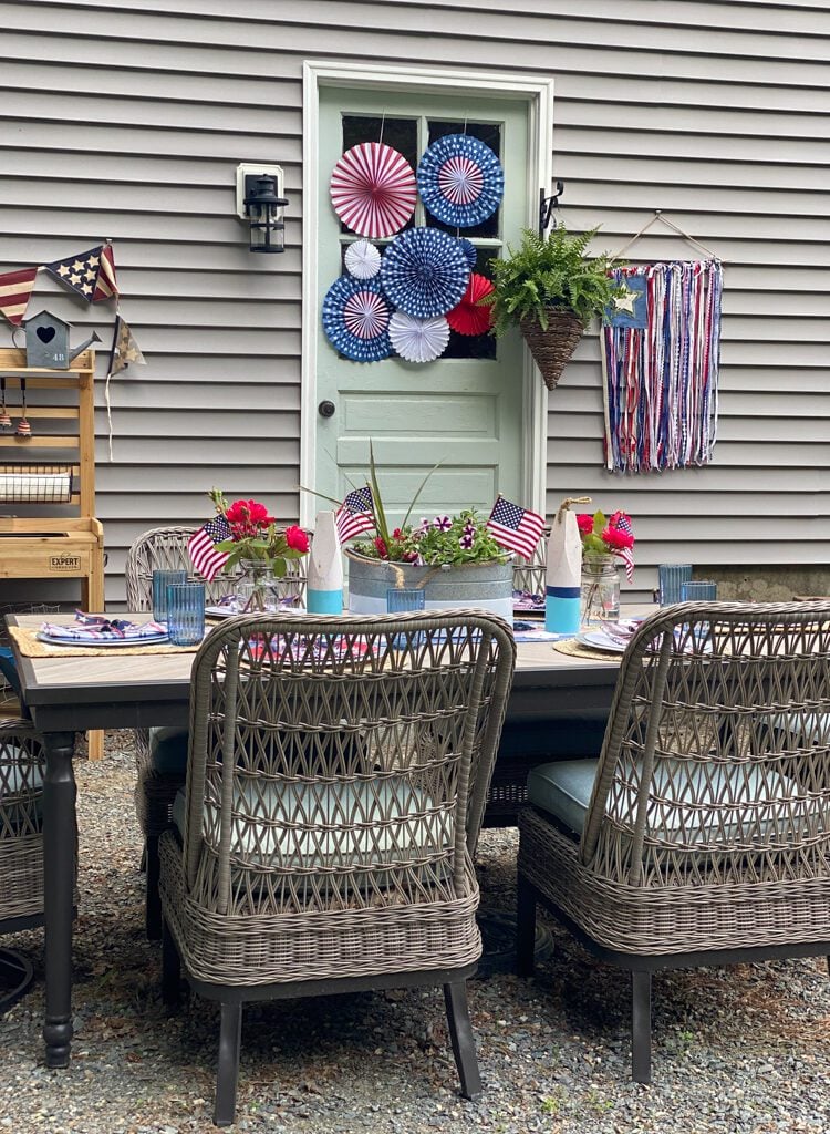 patriotic patio