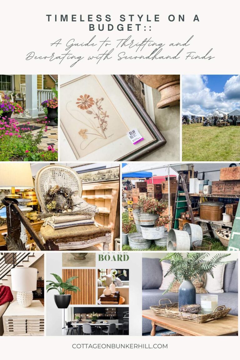 Timeless Style on a Budget: A Guide to Thrifting and Decorating with Secondhand Finds
