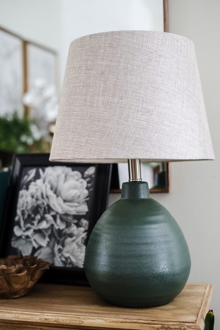 green table lamp