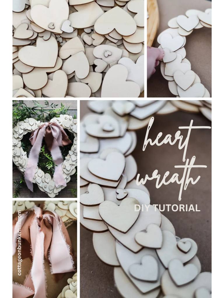 DIY Valentine’s Day Magic: Wooden Heart-Shaped Wreath