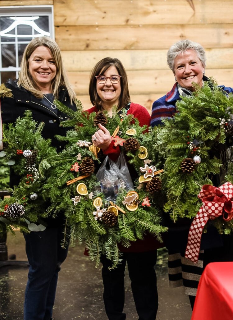 Wreaths made at party