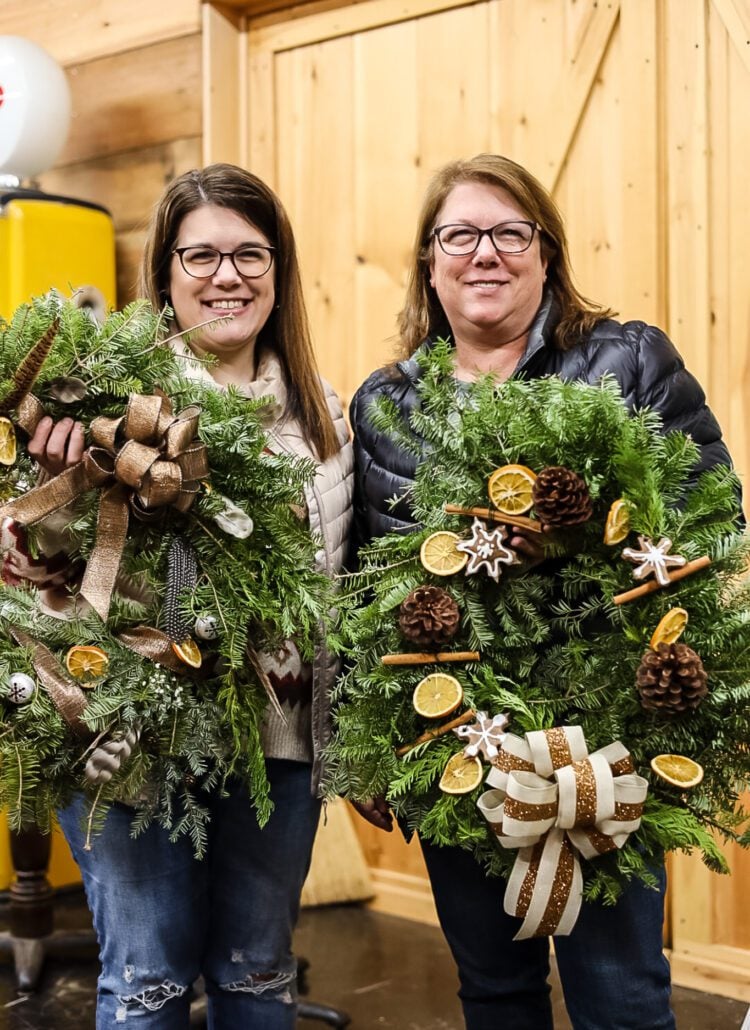 wreath ideas using dried orange slices